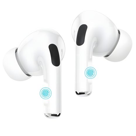 Беспроводные наушники Hoco EW04 Plus, TWS Bluetooth 5.1, с микрофоном, вакуумные, белые