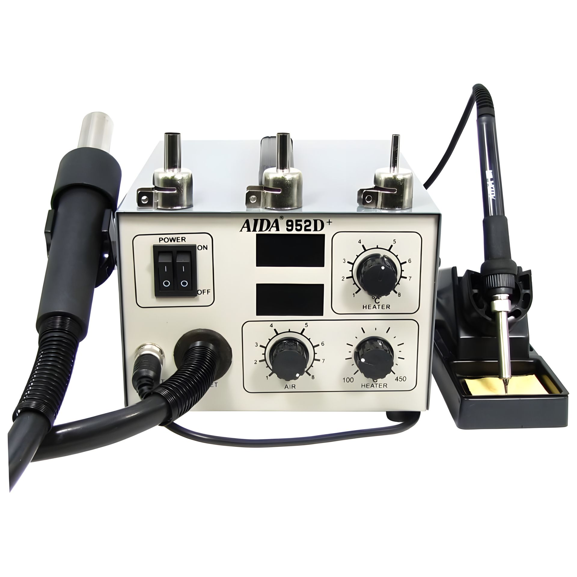 Паяльна станція Aida 952D+ з феном і паяльником Паяльна станція Aida 952D+ з феном і паяльником