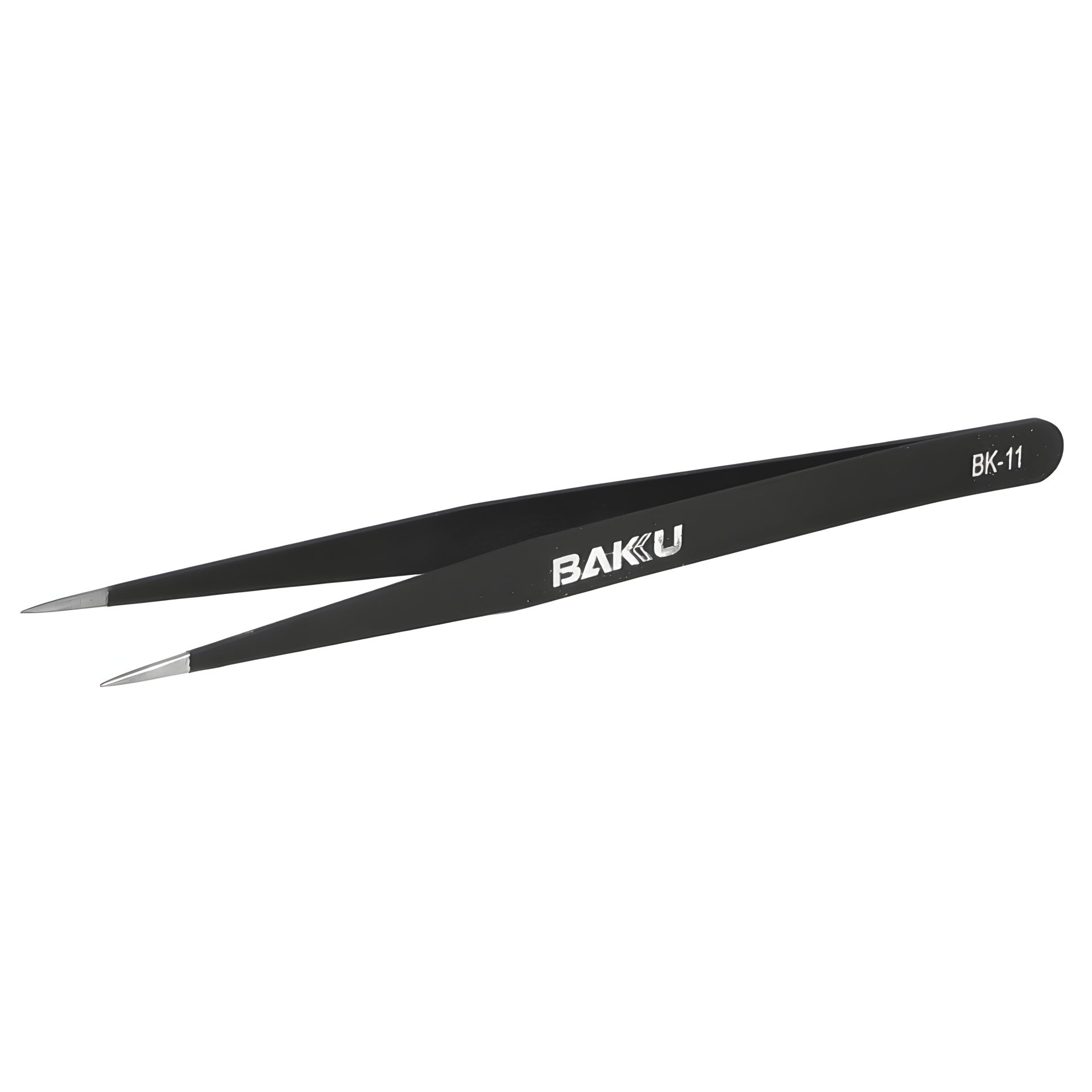 Пинцет прямой Baku BK-11 ESD с чёрным антистатическим покрытием Пинцет прямой Baku BK-11 ESD с чёрным антистатическим покрытием