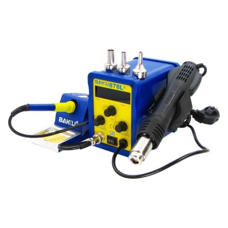 Паяльна станція Baku BK878L2 (фен, паяльник, цифрова індикація)