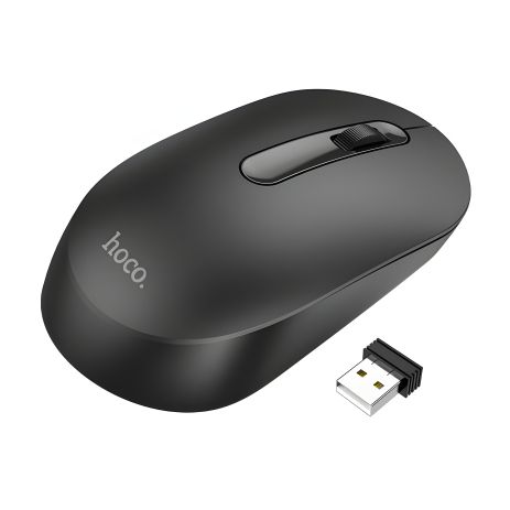 Беспроводная мышь Hoco GM14 Wireless 2.4G +Bluetooth 5.0, 3 кнопки +выбор DPI Черная Беспроводная мышь Hoco GM14 Wireless 2.4G +Bluetooth 5.0, 3 кнопки +выбор DPI Черная