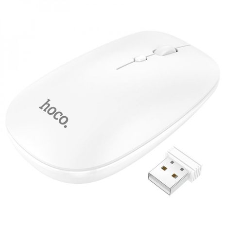 Wireless Миша Hoco GM15 Art dual-mode business wireless mouse |BT5.0, 2.4G, 800/1200/1600dpi| Білий