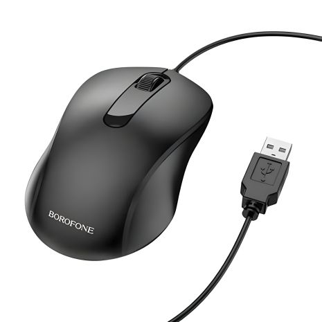 Чорна USB Миша Borofone BG4 Чорна USB Миша Borofone BG4