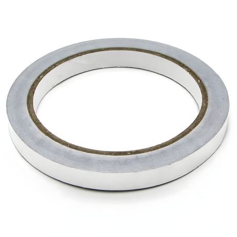 Алюминиевый термостойкий скотч 10 мм