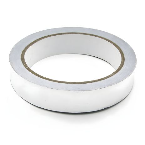 Скотч 20 мм алюминиевый термостойкий