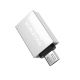 Адаптер перехідник Borofone BV2 MicroUSB to USB 3.0 (F) сріблястий