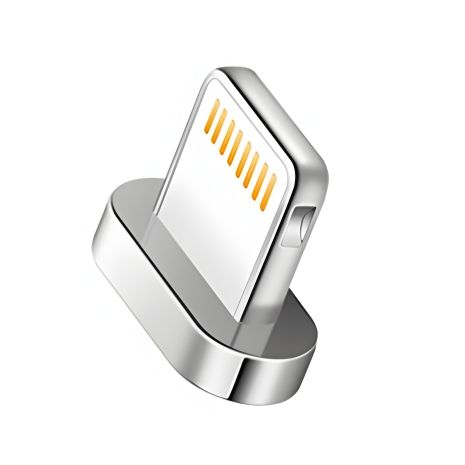 Адаптер Clip-On для магнітного кабелю Lightning сріблястий