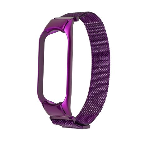 Ремінець Міланська петля для Xiaomi Mi Band 3, 4 фіолетовий Ремінець Міланська петля для Xiaomi Mi Band 3, 4 фіолетовий