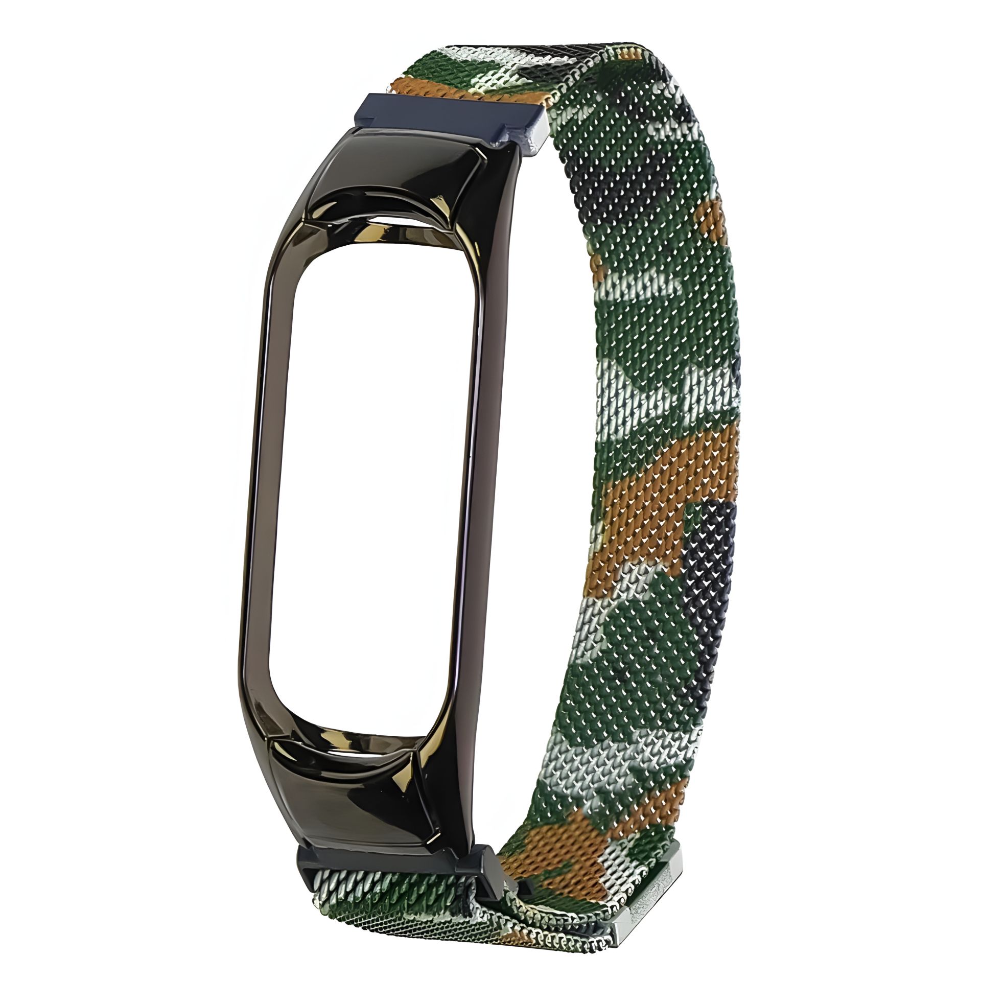 Ремешок Миланская петля для Xiaomi Mi Band 3/ 4 хаки-камуфляжный Ремешок Миланская петля для Xiaomi Mi Band 3/ 4 хаки-камуфляжный