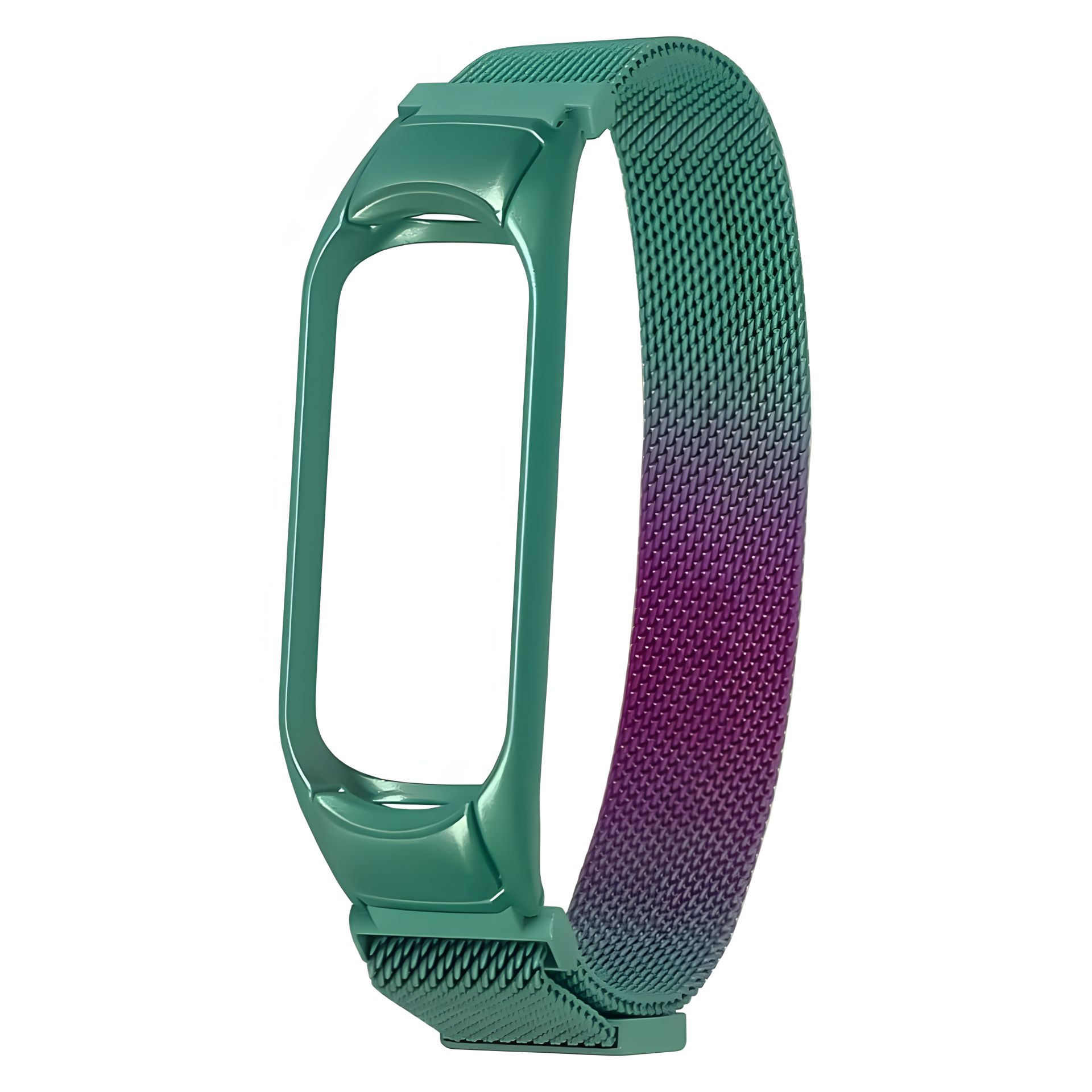 Ремінець Міланська петля райдужна для Xiaomi Mi Band 3, 4 № 37 бірюзово-фіолетовий Ремінець Міланська петля райдужна для Xiaomi Mi Band 3, 4 № 37 бірюзово-фіолетовий