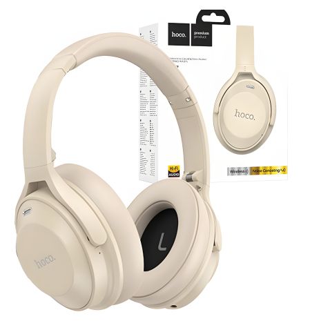 HOCO W37 Sound наушники Active Noise Reduction BT |BT5.3, AUX, 33h| золотые