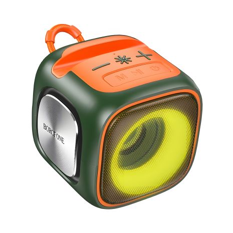Портативна колонка BOROFONE BR29 Interest sports BT5.3, IPX6, USB, AUX, TWS, TF, FM, 7W, 3h speaker Dark Green