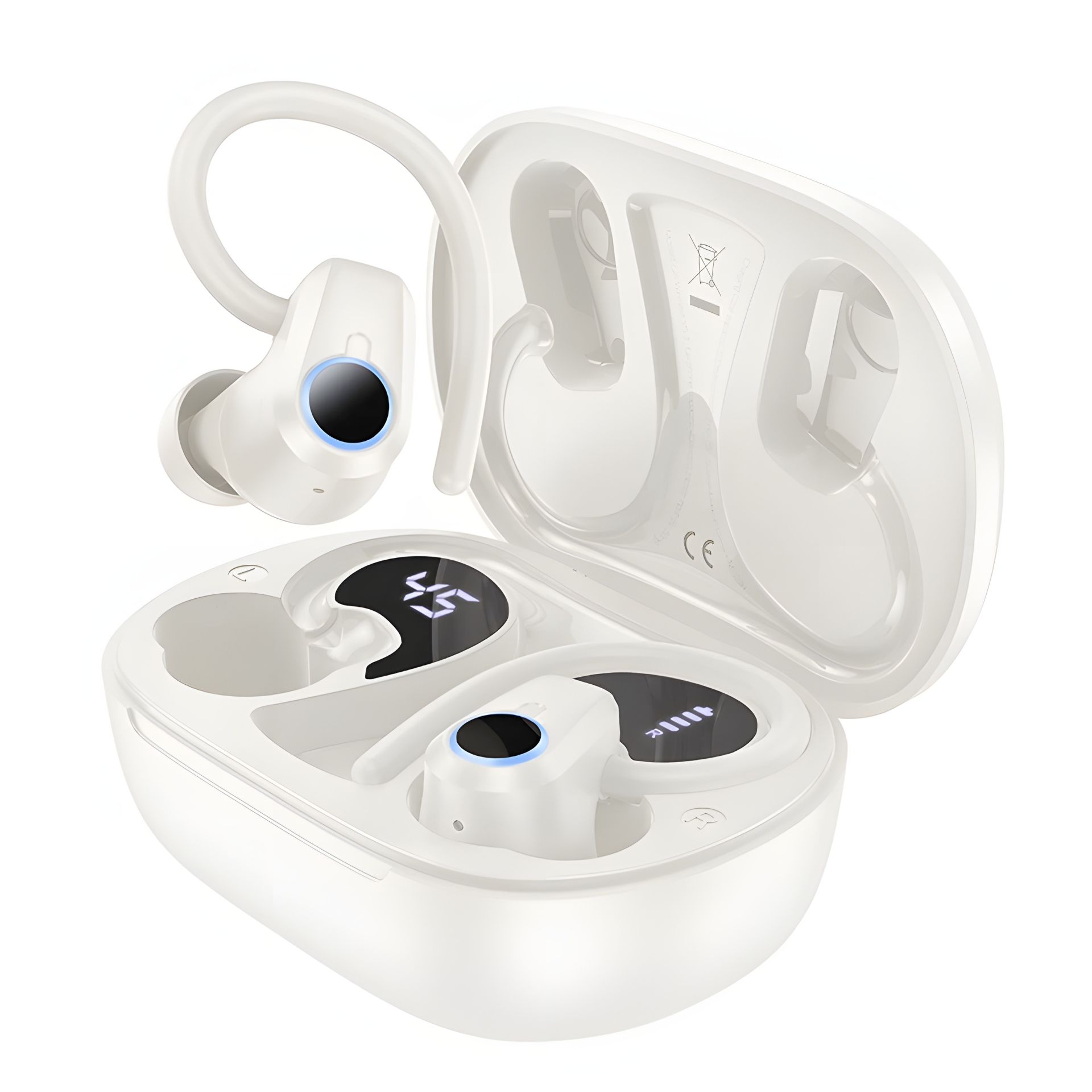 Навушники HOCO EQ8 Pure joy in-ear true wireless BT5.3 headset, 40mAh, 500mAh, 7h, Milky White Навушники HOCO EQ8 Pure joy in-ear true wireless BT5.3 headset, 40mAh, 500mAh, 7h, Milky White