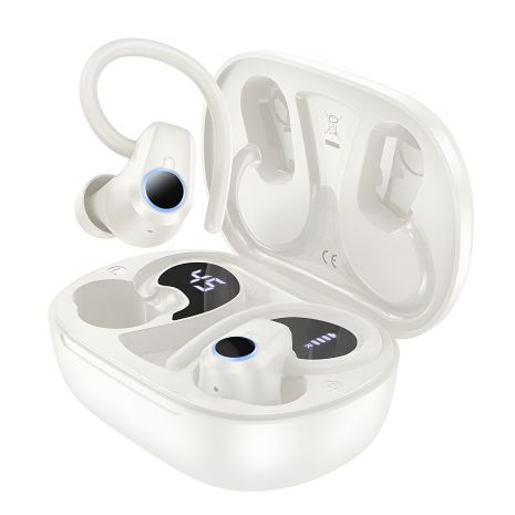 Навушники HOCO EQ8 Pure joy in-ear true wireless BT5.3 headset, 40mAh, 500mAh, 7h, Milky White Навушники HOCO EQ8 Pure joy in-ear true wireless BT5.3 headset, 40mAh, 500mAh, 7h, Milky White