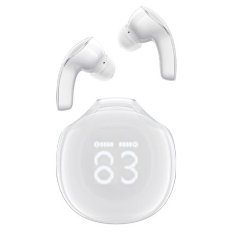 Навушники ACEFAST T9 Crystal (Air) color bluetooth earbuds Porcelain White