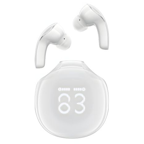 Навушники ACEFAST T9 Crystal (Air) color bluetooth вкладиші Porcelain White