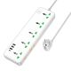 Мережевий зарядний пристрій подовжувач Hoco AC13A 3 USB/ Type-C 5 розеток 1m white