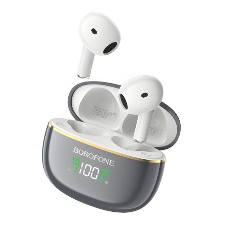 Навушники BOROFONE BW30 Cheerful true wireless BT headset Bright Metal Gray