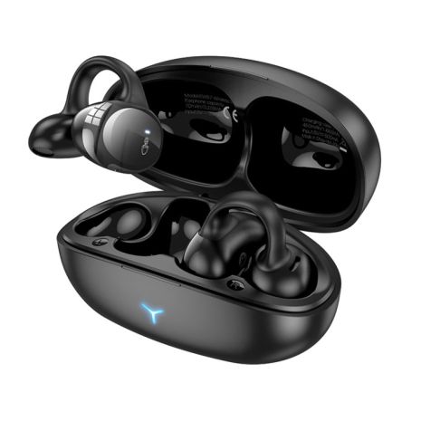 Навушники HOCO EW57 Auspicious clip-on true бездротовий BT headset |BT5.3, 70/450mAh, 11h| black