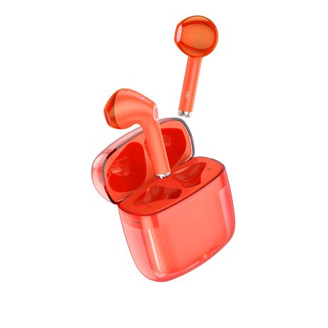 Навушники Bluetooth HOCO EW15 TWS Clear Explore Edition | BT5.1, 30/300mAh, 4h | red Навушники Bluetooth HOCO EW15 TWS Clear Explore Edition | BT5.1, 30/300mAh, 4h | red