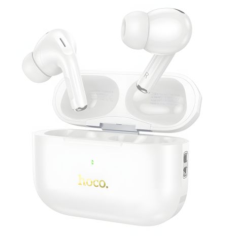 Навушники HOCO EW56 Plus TWS з шумозаглушенням | BT5.3, 30/300mAh, ANC, 4h | white Навушники HOCO EW56 Plus TWS з шумозаглушенням | BT5.3, 30/300mAh, ANC, 4h | white