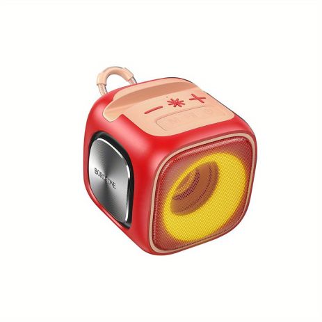 BOROFONE BR29 Портативна колонка Interest sports BT5.3, IPX6, USB, AUX, TWS, TF, FM, 7W, 3h Червона