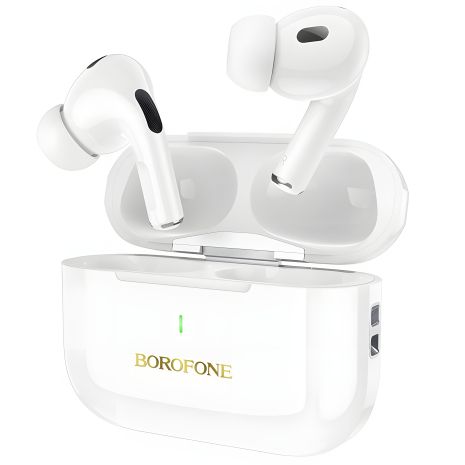 Навушники Borofone BW59 Plus TWS з шумозаглушенням | BT5.3, 30/300mAh, ANC, 4h | white Навушники Borofone BW59 Plus TWS з шумозаглушенням | BT5.3, 30/300mAh, ANC, 4h | white