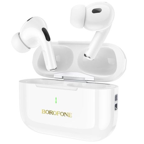Наушники Borofone BW59 Plus TWS с активным шумоподавлением |BT5.3, 30/300mAh, ANC, 4h| белые