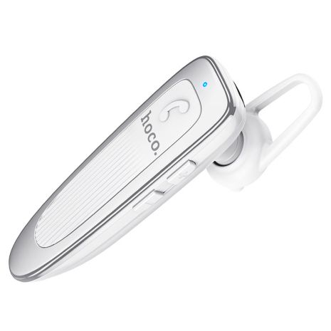 Bluetooth-гарнітура HOCO E60 Brightness business, BT5.0, 10 годин, 170 mAh, біла гарнітура
