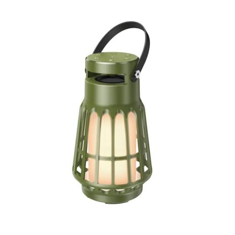 Портативна колонка HOCO BS61 Wild fun outdoor camping light BT speaker, BT5.3, USB, 10W, 3600mAh, 8h Olive Green