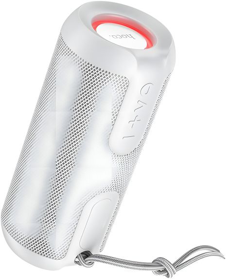 Портативна колонка HOCO BS48 Artistic sports BT5.1, IPX5, USB, AUX, FM, 5W, RGB, 2h, сіра