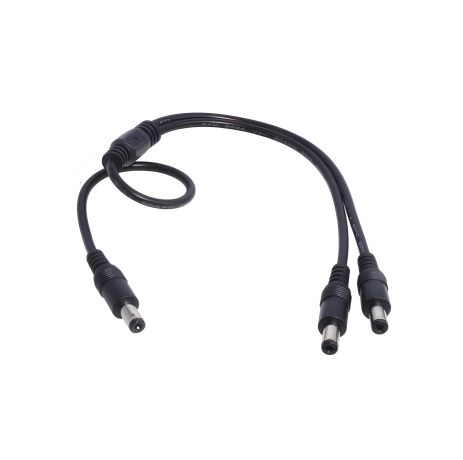 Кабель живлення для роутера DC 5.5x2.1(M) -to- 2шт DC 5.5x2.1(M) | 0.4m black | роздвоювач, розділювач Кабель живлення для роутера DC 5.5x2.1(M) -to- 2шт DC 5.5x2.1(M) | 0.4m black | роздвоювач, розділювач
