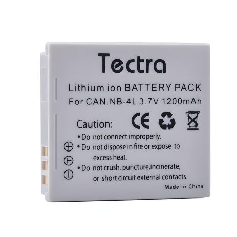 Tectra 1200 mAh, аккумулятор для Canon NB-4L (IXUS120 130 IS 115 220 230 255HS)