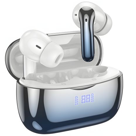 Бездротові TWS навушники Hoco EQ16, вакуумні, ANC, ENC, Noise Reduction, BT5.3, 40mAh, 320mAh, 7h, blue glaze