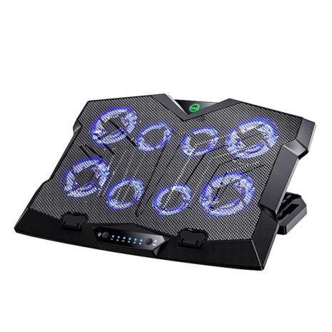 Підставка для ноутбука з охолодженням Hoco GM27 | 8fans, 6 level, up to 17 inches | Black