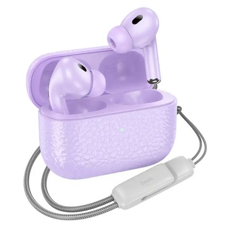 Бездротові TWS навушники Hoco EQ9, вакуумні, BT5.3, 40mAh, 300mAh, 7h, purple Бездротові TWS навушники Hoco EQ9, вакуумні, BT5.3, 40mAh, 300mAh, 7h, purple