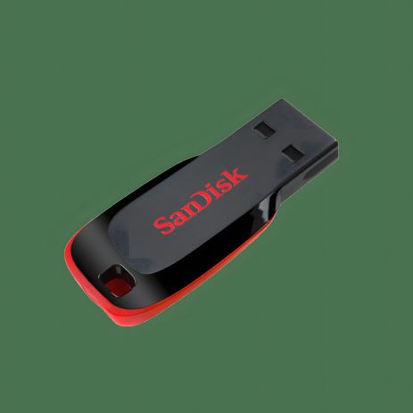 SanDisk USB Flash Cruzer Blade, 128Gb, черный/красный, USB 2.0