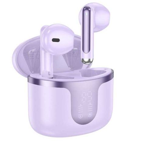 Навушники HOCO EQ7 Snowflake true бездротовий BT headset |BT5.3, 40/300mAh, 7h| purple Навушники HOCO EQ7 Snowflake true бездротовий BT headset |BT5.3, 40/300mAh, 7h| purple