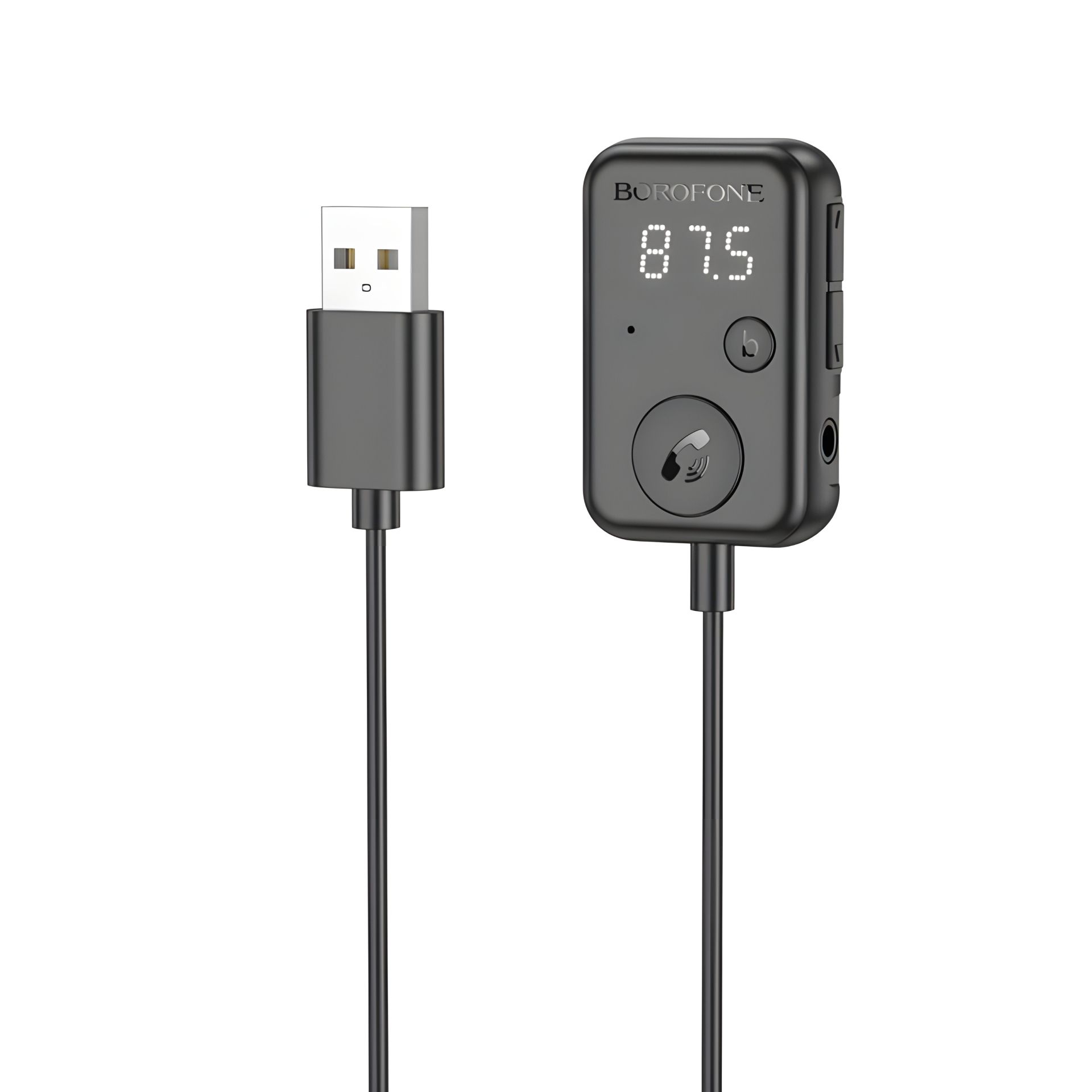 FM модулятор BOROFONE BC49 June car BT FM transmitter black FM модулятор BOROFONE BC49 June car BT FM transmitter black