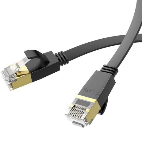 Кабель Ethernet Hoco US07 RJ-45 CAT6 1Gigabit 10m Чорний