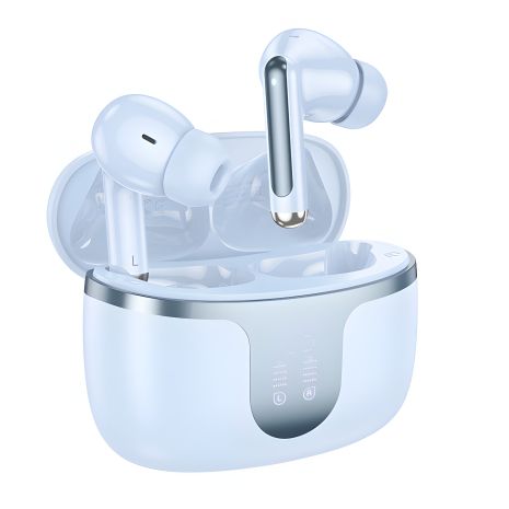 Синие вакуумные Hoco EQ10 наушники TWS беспроводные