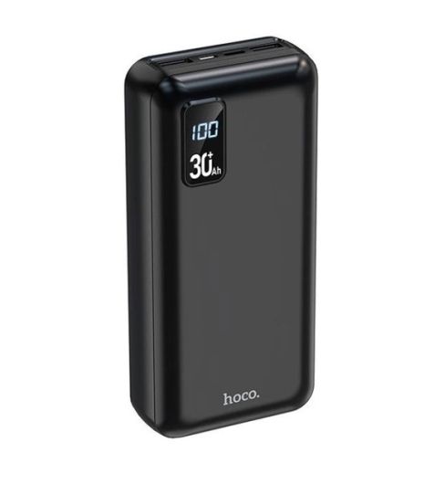 Повербанк HOCO DB34B digital display 30000mAh | 2USB/Type-C, 2A | black