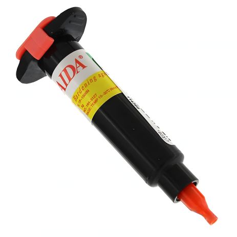 Клей LOCA Aida TP-1000N (30 гр) у чорному шприці, для склеювання дисплейних комплектів