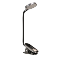 Настільна лампа Baseus Comfort Reading Mini Clip 3W DGRAD Темно-сіра, 0G