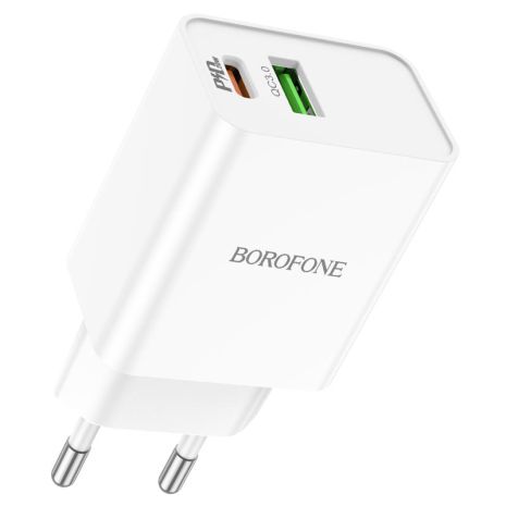 Сетевое Зарядное Устройство Borofone BA69A Resource PD20W+QC3.0 Белый