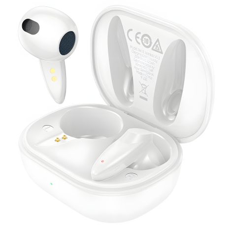 Bluetooth Стерео Гарнітура Borofone BW18, Білий Bluetooth Стерео Гарнітура Borofone BW18, Білий