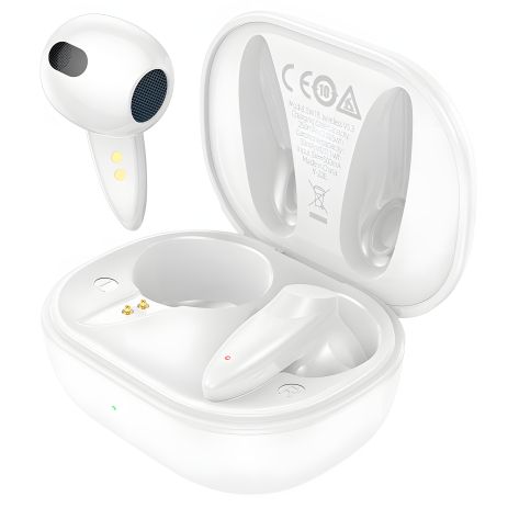 Bluetooth Стерео Гарнітура Borofone BW18, Білий Bluetooth Стерео Гарнітура Borofone BW18, Білий