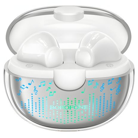 Стерео Гарнитура Блютуз Borofone BW15 TWS Белая