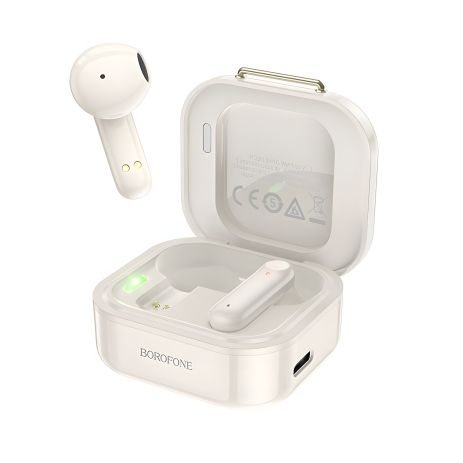 Bluetooth стерео гарнітура Borofone BW16 (білий) Bluetooth стерео гарнітура Borofone BW16 (білий)