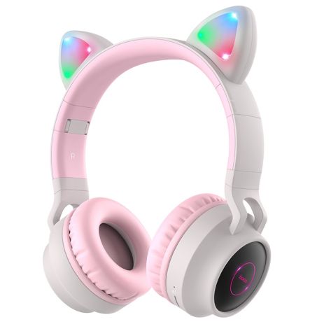 Nakladni Navushniki Hoco W27 Wireless Cat Ear Grey